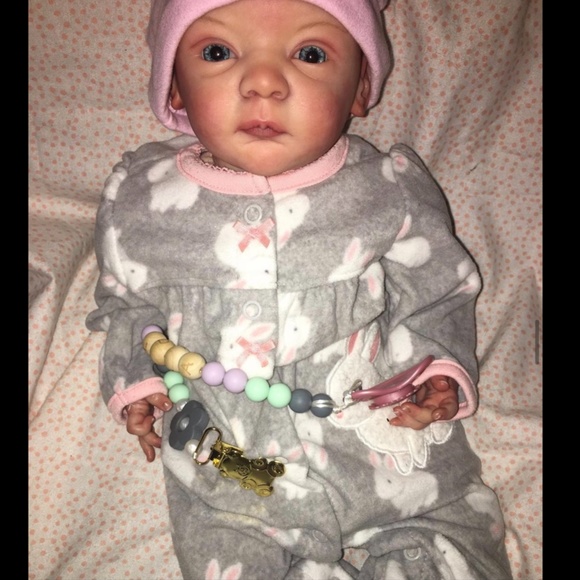 Open Eyed Hand Painted Reborn Doll - Picture 2 of 3